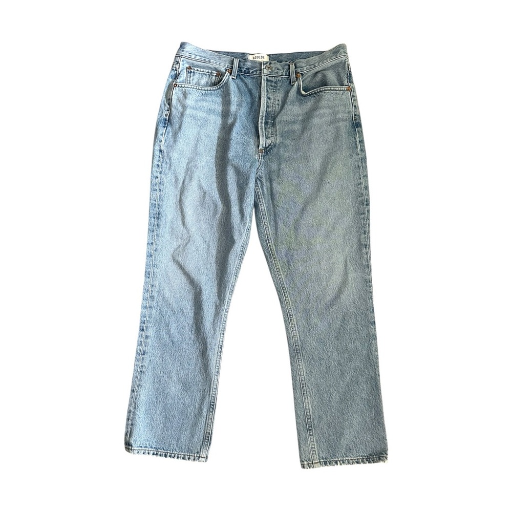 AGOLDE Riley High Rise Straight Crop Jeans